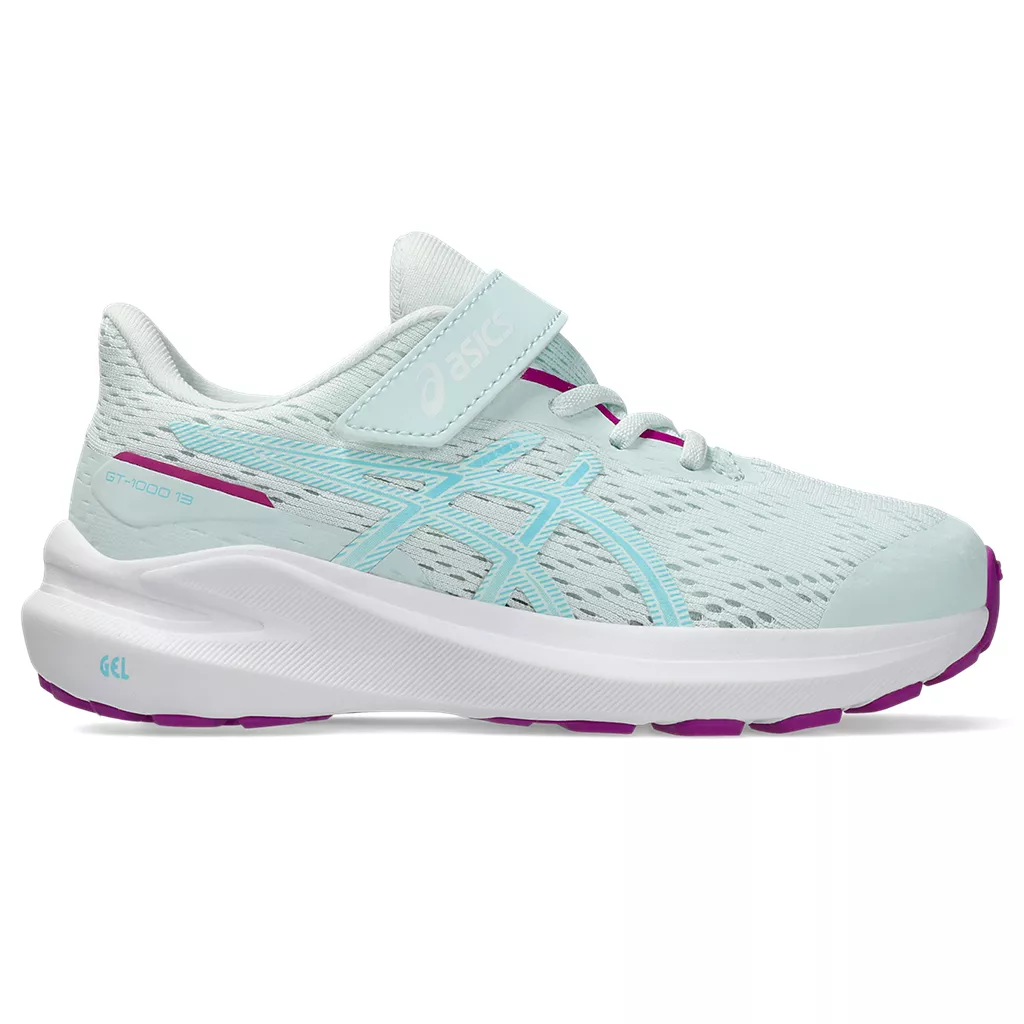ASICS KID'S GT-1000 13 PRE-SCHOOL SOOTHING SEA/BRIGHT CYAN