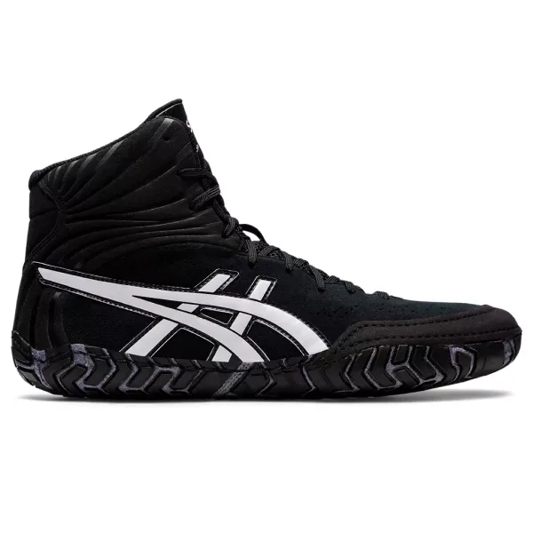 ASICS Men's AGGRESSOR 5 BLACK/WHITE