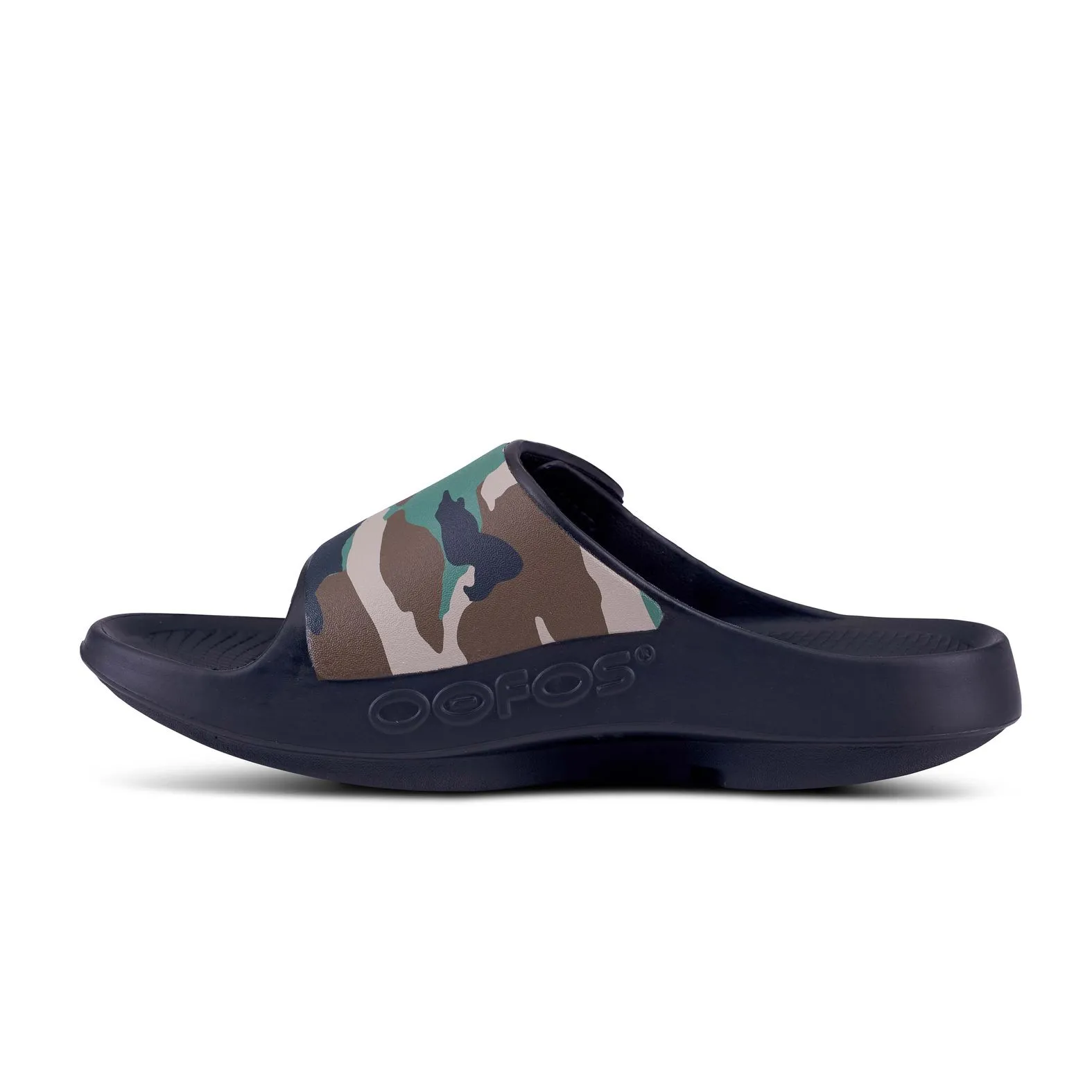 OOFOS Ooahh Sport Flex Slide Black Camo