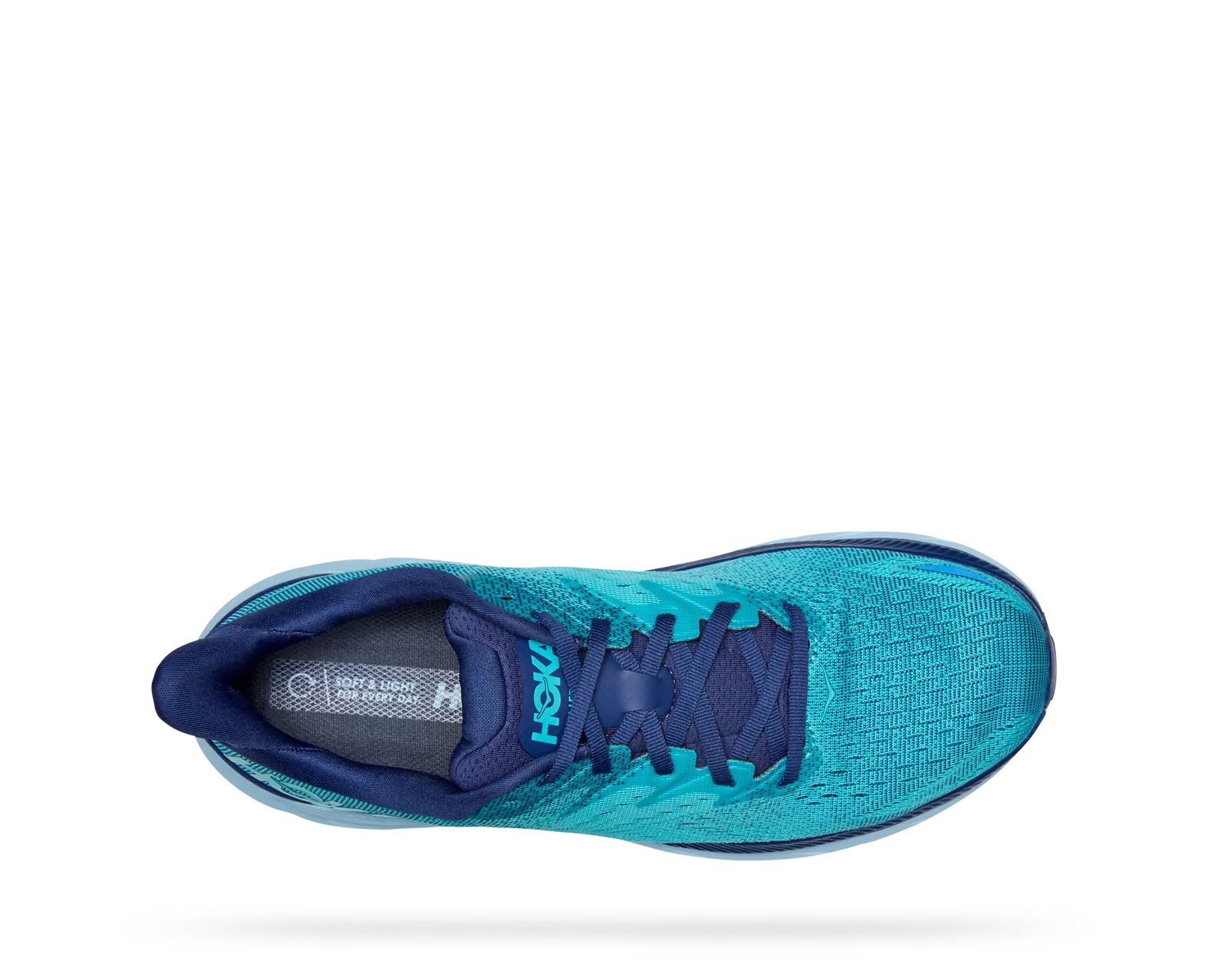 HOKA MEN'S CLIFTON 8 WIDE BELLWETHER BLUE / SCUBA BLUE
