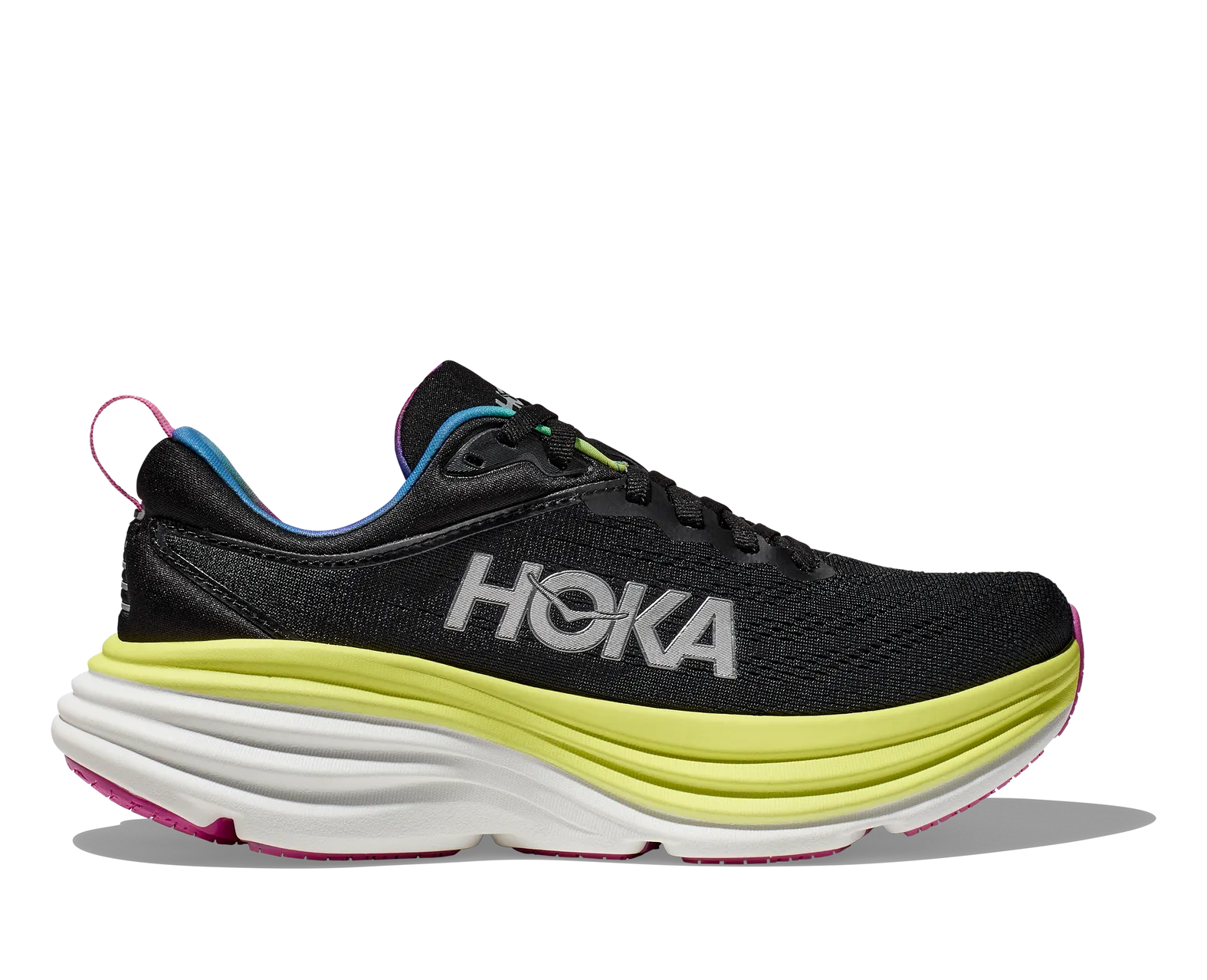 Hoka Women's Bondi 8 Black/Black B 2024 Medium Running Jogging Shoes New 1127952