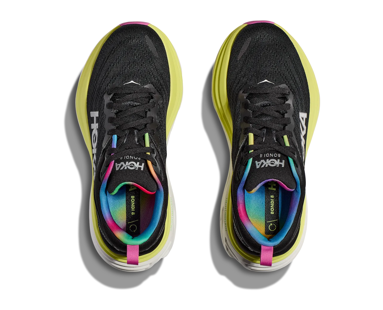 HOKA WOMEN'S BONDI 8 BCGL Black/CitrusGlow B Medium BCGL