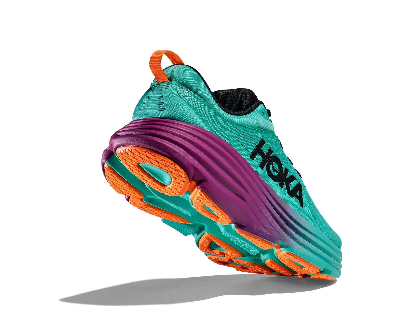 HOKA WOMEN'S BONDI 8 EQB Electric Aqua/Black